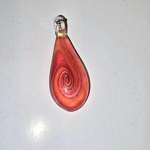 Swirled Teardrop Pendant